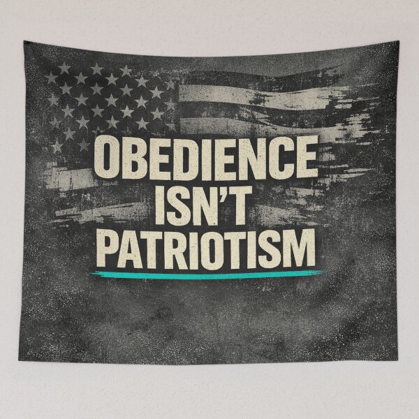 Item preview, OBEDIENCE ISN'T PATRIOTISM designed and sold by citizenscorned.