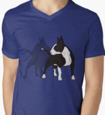 ENGLISH BULL-TERRIER Men's V-Neck T-Shirt