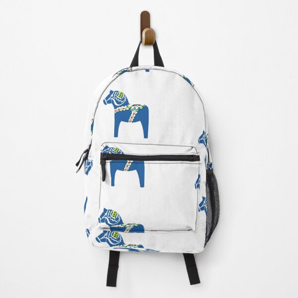 Item preview, Dalahäst - Dala Horse - blue - blå designed and sold by knappidesign.