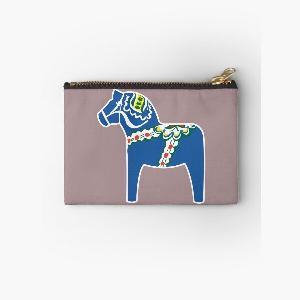 Item preview, Dalahäst - Dala Horse - blue - blå designed and sold by knappidesign.