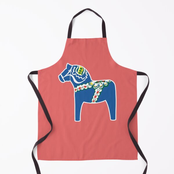 Item preview, Dalahäst - Dala Horse - blue - blå designed and sold by knappidesign.