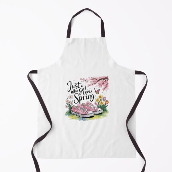 Item preview, Just a Girl Who Loves Spring T-Shirt – Floral Cottagecore Sneaker Design for Nature Lovers & Spring Gift Buyers designed and sold by GemBob Creations.