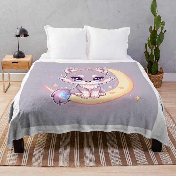 Item preview, Pastel Moon Fox – Cute Kawaii Celestial Fox Aesthetic designed and sold by Kavya Art.