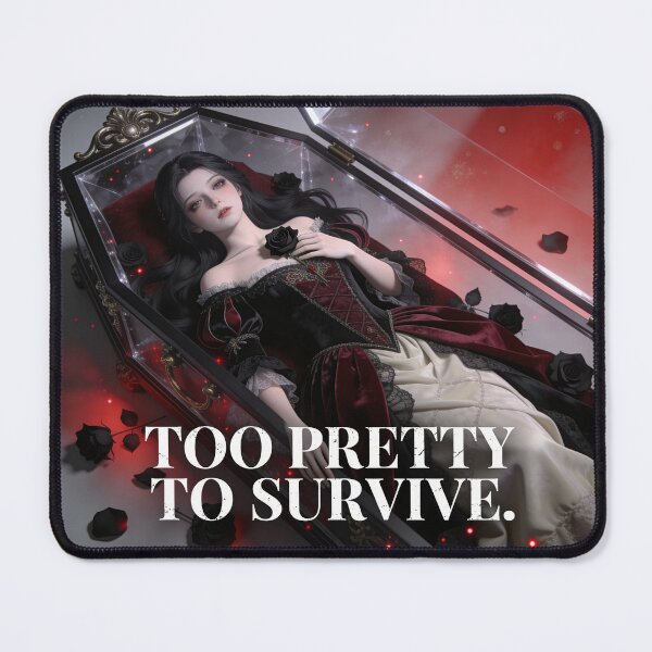 Item preview, Too Beautiful to Survive – Gothic Snow White in a Glass Coffin designed and sold by Panda LuL Art.