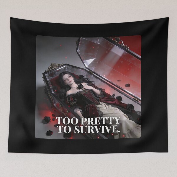 Item preview, Too Beautiful to Survive – Gothic Snow White in a Glass Coffin designed and sold by Panda LuL Art.