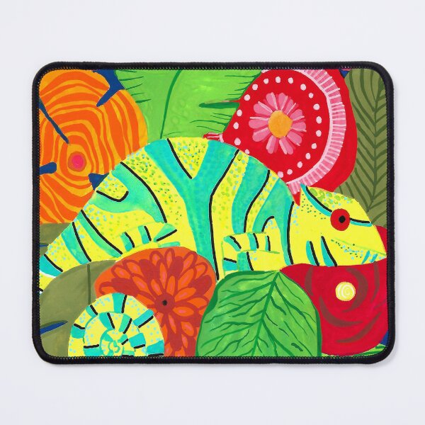 Item preview, colourful chameleon designed and sold by printmesomecolo.