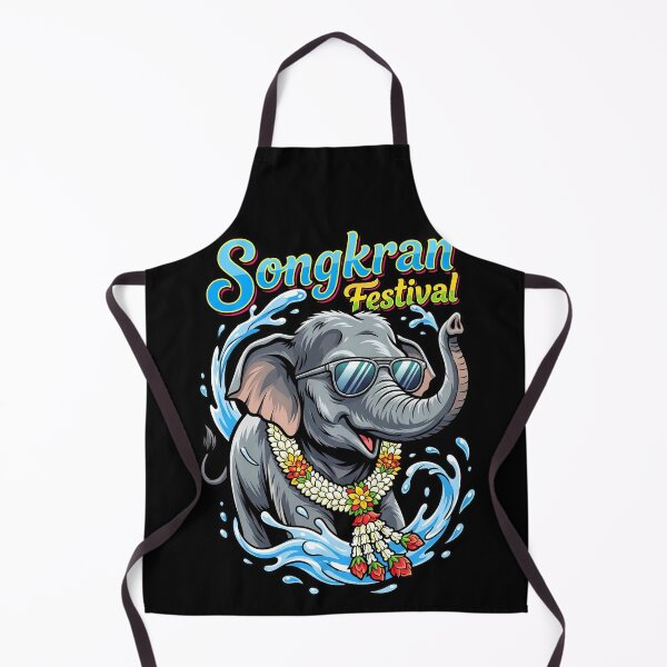 Item preview, Elephant With Sunglasses And Jasmine Garland Songkran Festival Art designed and sold by Tong4130.