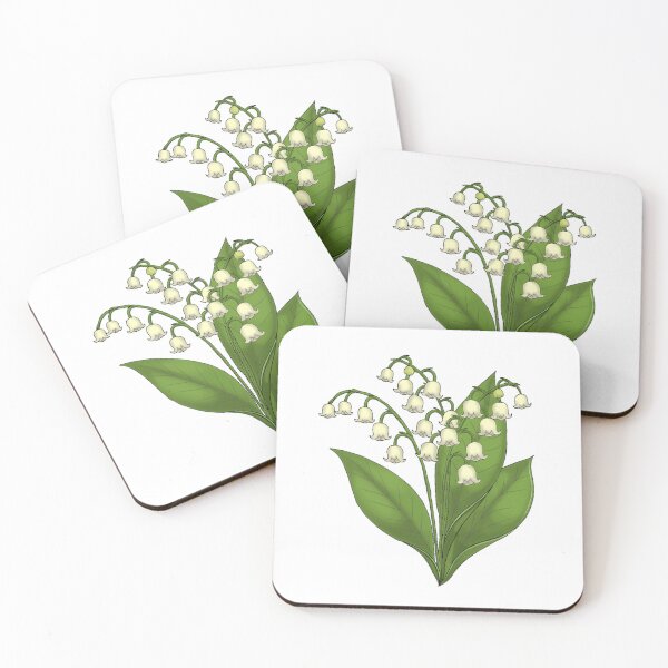 Item preview, Lily of the Valley Botanical Illustration Vintage Lucky Charm designed and sold by Nekogobido.