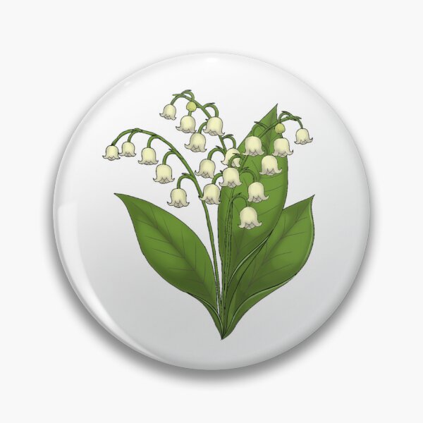 Item preview, Lily of the Valley Botanical Illustration Vintage Lucky Charm designed and sold by Nekogobido.