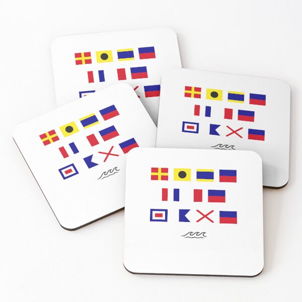 Item preview, Nautical Signal Flags - Ride the Wave designed and sold by AnchorsAwayCo.