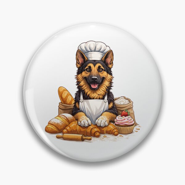 Item preview, German Shepherd Baker – Sweet Treats & Fresh Bread designed and sold by Zampettalibera.