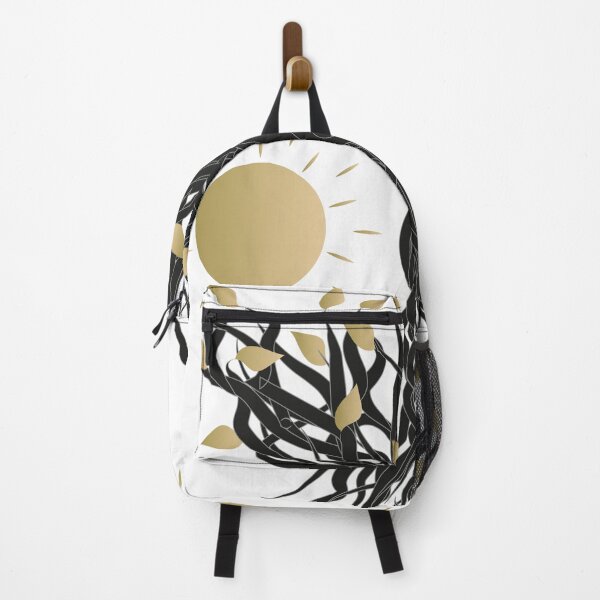 Item preview, Twisted Tree with Sun and Moon – Gold Metal Gradient Nature Design designed and sold by ZorianArt.