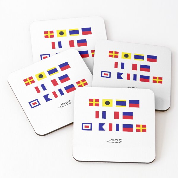 Item preview, Nautical Signal Flags - Ride the Water designed and sold by AnchorsAwayCo.
