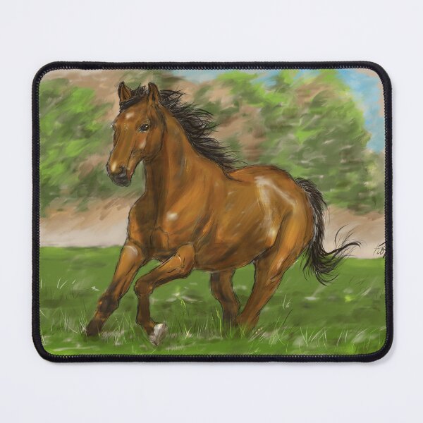 Item preview, Wild Horse Running Through Nature designed and sold by hopenoli_art.