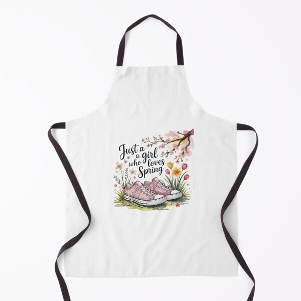 Item preview, Just a Girl Who Loves Spring T-Shirt – Floral Cottagecore Sneaker Design for Nature Lovers & Spring Gift Buyers designed and sold by GemBob Creations.