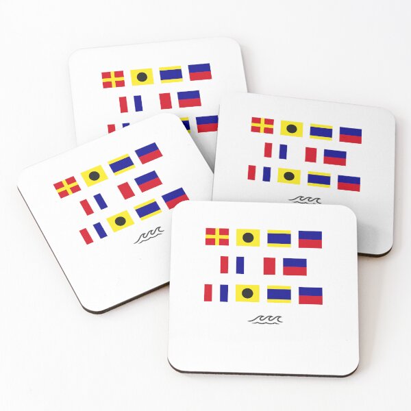 Item preview, Nautical Signal Flags - Ride the Tide designed and sold by AnchorsAwayCo.