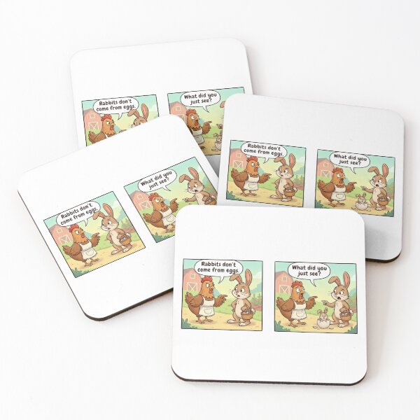 Item preview, Rabbits Don't Come From Eggs! - Funny Easter Comic designed and sold by Studio23:45.