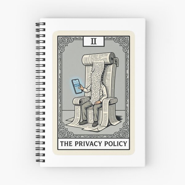 Item preview, The Privacy Policy Tarot Card II Sticker designed and sold by octozap.