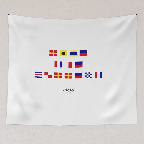Item preview, Nautical Signal Flags - Ride the Current designed and sold by AnchorsAwayCo.