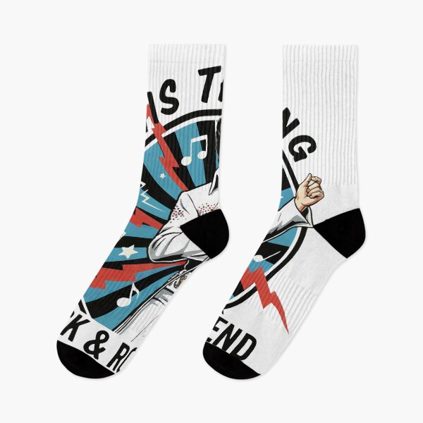Item preview, Elvis Presley Rock & Roll Lightning Retro Graphic – Vintage King of Rock Shirt designed and sold by Valisdesign.