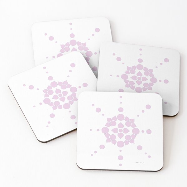 Artikelvorschau, Geometrisches Mandala-Muster in Rosa – Modernes symmetrisches Lotus-Design entworfen und verkauft von SurfaceLab.