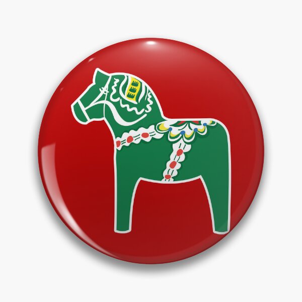 Item preview, Grön Dalahäst - Green Dala Horse designed and sold by knappidesign.