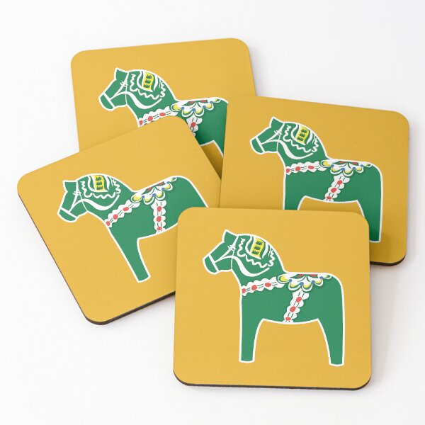Item preview, Grön Dalahäst - Green Dala Horse designed and sold by knappidesign.