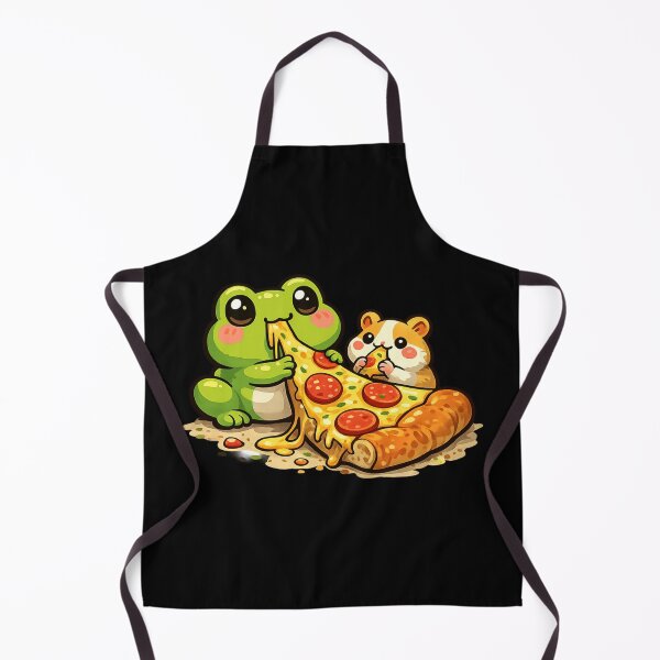 Item preview, Frog and hamster share a pizza designed and sold by FroggyOnly.