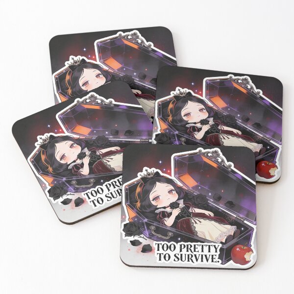 Item preview, Too Cute to Survive – Kawaii Chibi Gothic Snow White designed and sold by Panda LuL Art.