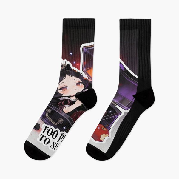 Item preview, Too Cute to Survive – Kawaii Chibi Gothic Snow White designed and sold by Panda LuL Art.