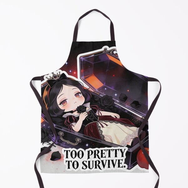 Item preview, Too Cute to Survive – Kawaii Chibi Gothic Snow White designed and sold by Panda LuL Art.