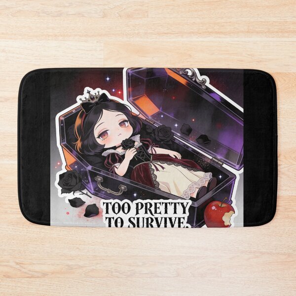 Item preview, Too Cute to Survive – Kawaii Chibi Gothic Snow White designed and sold by Panda LuL Art.