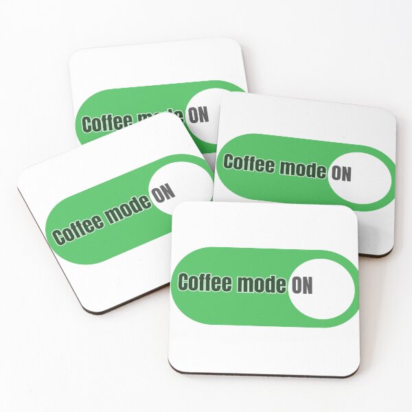 Item preview, Coffee Mode ON Funny Coffee Lover Sticker designed and sold by freespirit03.