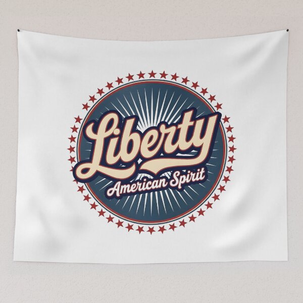 Item preview, Retro Liberty American Spirit Shirt – Groovy 70s Patriotic USA Design designed and sold by relso.