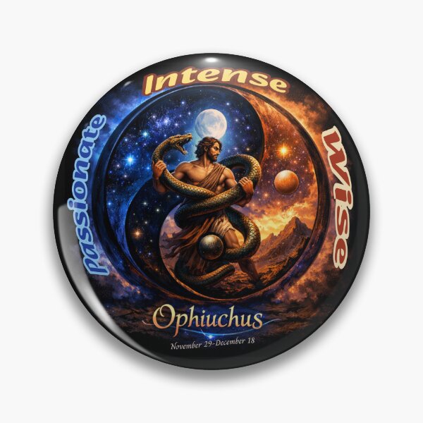 Item preview, Ophiuchus -Zodiac starsign inside  a yin-yang 13th sign designed and sold by FireOrchid.