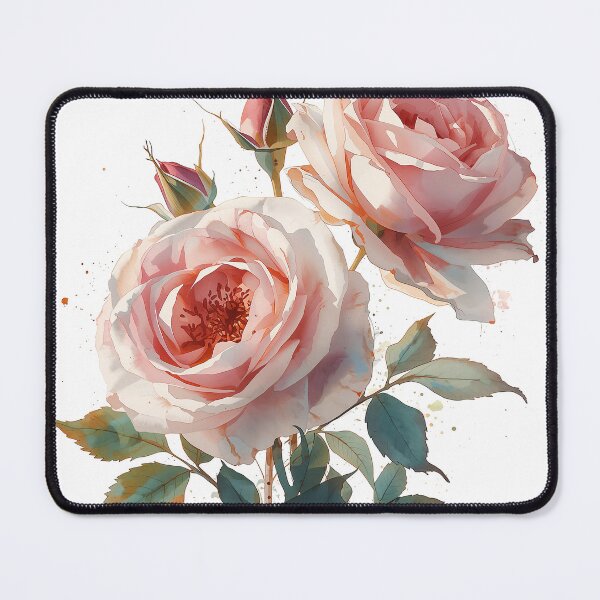 Item preview, Delicate pink petals and green leaves shine in the darkness. designed and sold by phuvt.