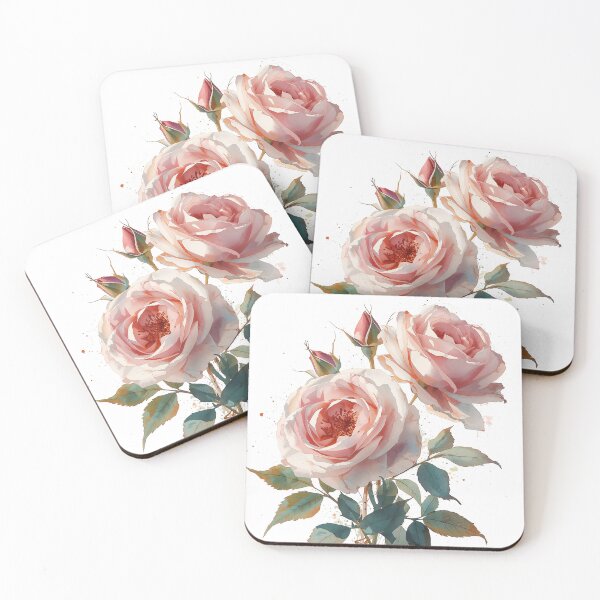 Item preview, Delicate pink petals and green leaves shine in the darkness. designed and sold by phuvt.