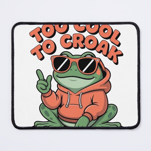 Item preview, Too Cool To Croak Frog – Retro Hoodie Toad – Aesthetic Cool Froggy designed and sold by KaphzeShop.
