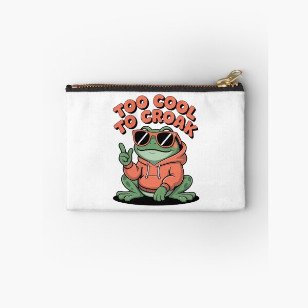 Item preview, Too Cool To Croak Frog – Retro Hoodie Toad – Aesthetic Cool Froggy designed and sold by KaphzeShop.