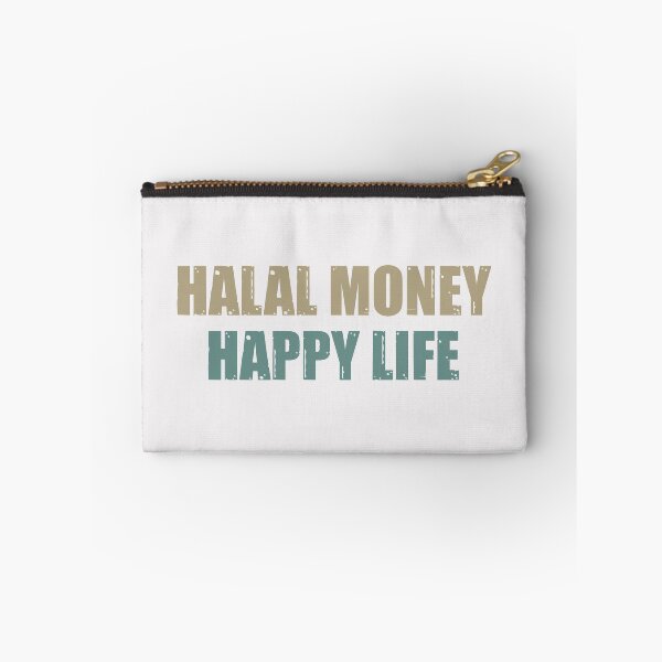 Item preview, Halal Money Happy Life Modern Minimalist Islamic Typography Art designed and sold by Miniature Store.