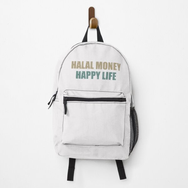 Item preview, Halal Money Happy Life Modern Minimalist Islamic Typography Art designed and sold by Miniature Store.