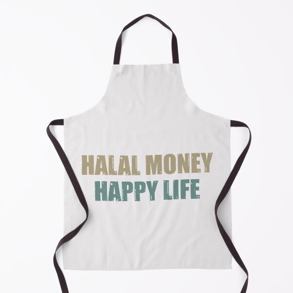 Item preview, Halal Money Happy Life Modern Minimalist Islamic Typography Art designed and sold by Miniature Store.