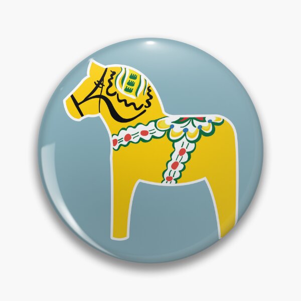 Item preview, Gul Dalahäst - Yellow Dala Horse designed and sold by knappidesign.