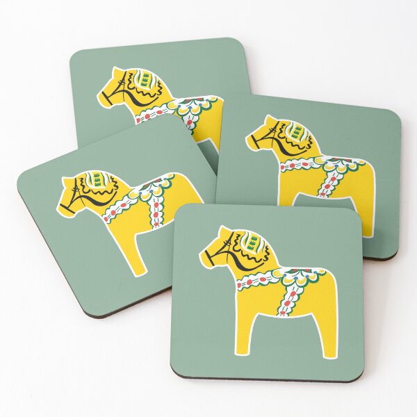 Item preview, Gul Dalahäst - Yellow Dala Horse designed and sold by knappidesign.