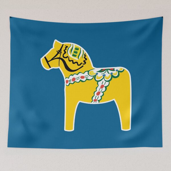 Item preview, Gul Dalahäst - Yellow Dala Horse designed and sold by knappidesign.
