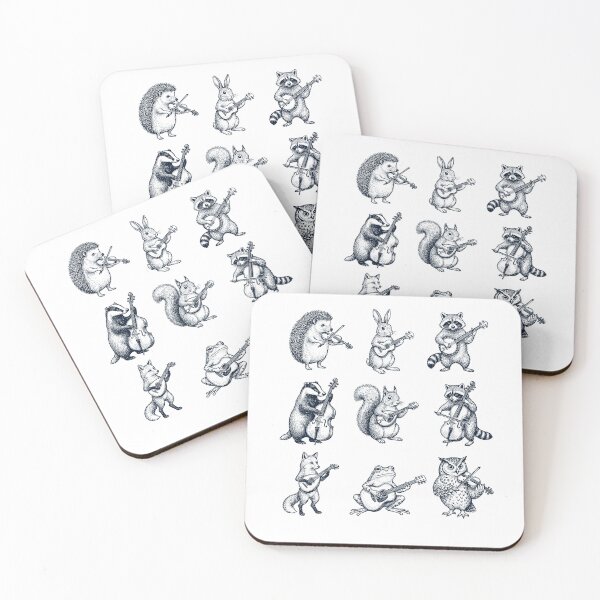 Item preview, Vintage Retro Animal Musician Raccoon Frog designed and sold by DoodleTortle.