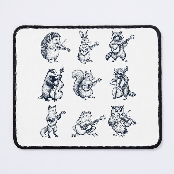 Item preview, Vintage Retro Animal Musician Raccoon Frog designed and sold by DoodleTortle.