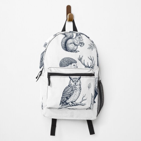Item preview, Vintage Retro Forest Animals Camping Nature designed and sold by DoodleTortle.