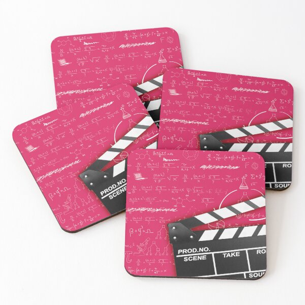 Item preview, Clapperboard on Red Background – Cinema Concept Design designed and sold by xam.