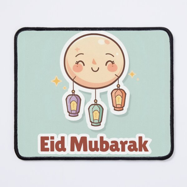 Item preview, Cute eid mubarak moon designed and sold by Softspirits.